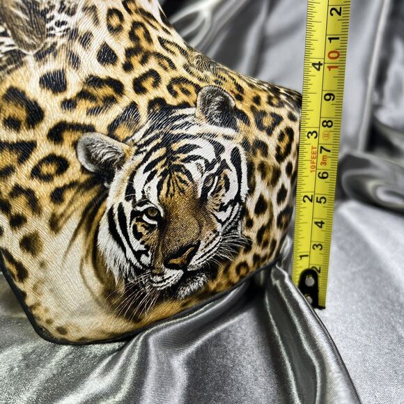 Bumper‎ Boutique Big Cat Tiger Print Ankle Boots Booties Platform High Heel Club - Picture 5 of 15